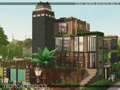 Tropical Hibiscus | Nocc By Simzmora Sims 4 CC