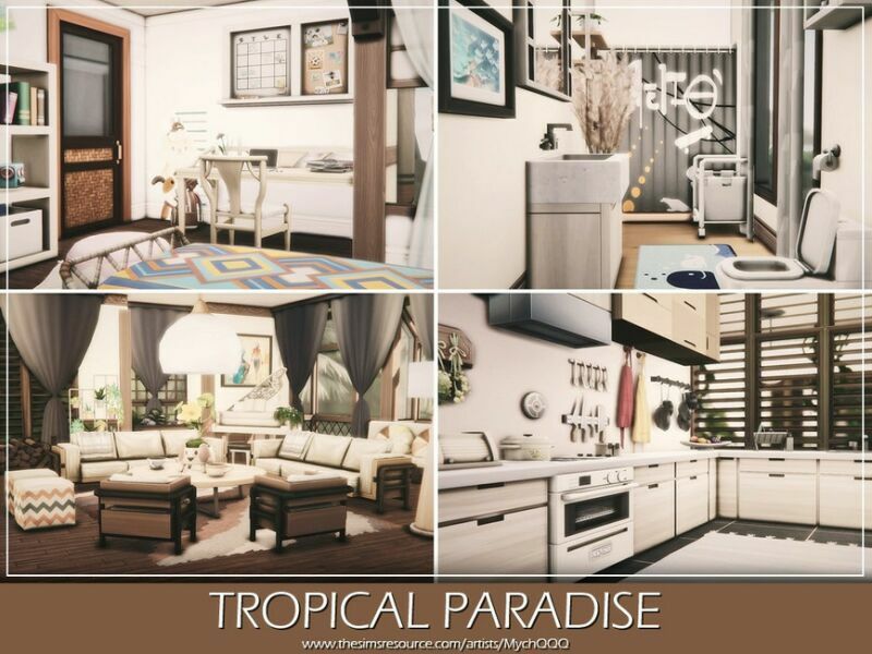 sims 4 cc tropical paradise by mychqqq 6