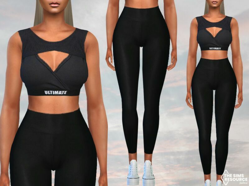 Ultimate Full Body Fitness Outfit By Saliwa Sims 4 CC