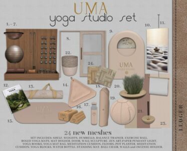 UMA Yoga Studio Sims 4 CC