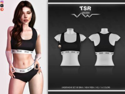 Underwear SET-181 (BRA) BD615 By Busra-Tr Sims 4 CC