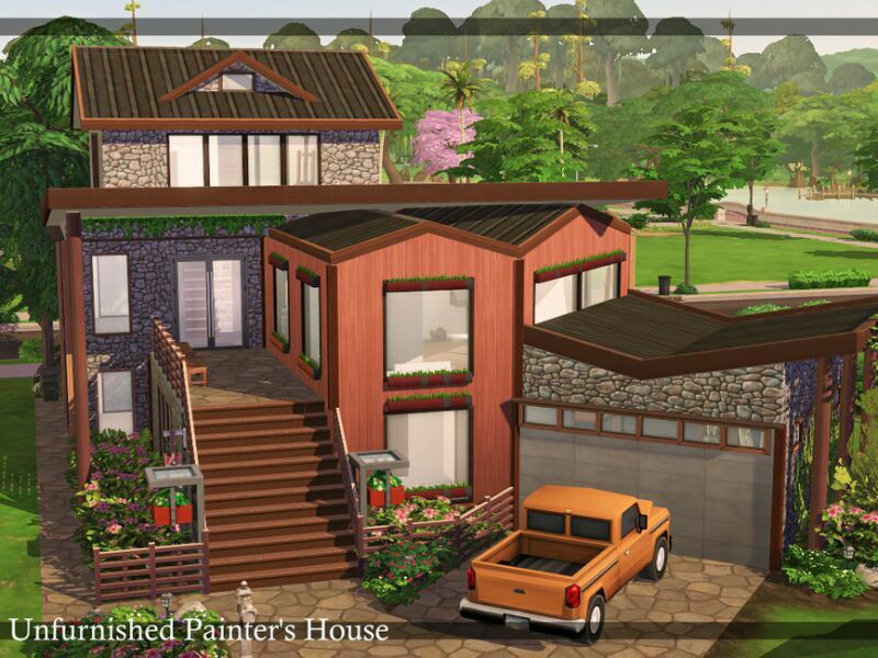 Unfurnished Painter’S House | Nocc By Simzmora Sims 4 CC