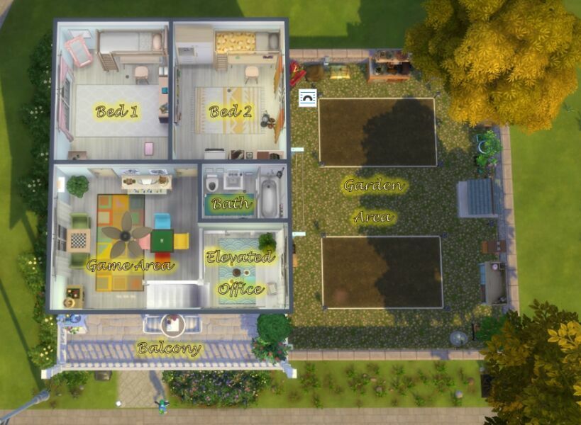 sims 4 cc uni roomie house no cc by imaliyahteapot 3