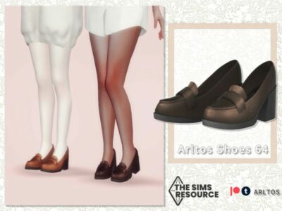 Uniform High Heels / 64 By Arltos Sims 4 CC