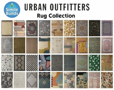 Urban Outfitters RUG Collection CC By Similebuilds Sims 4 CC