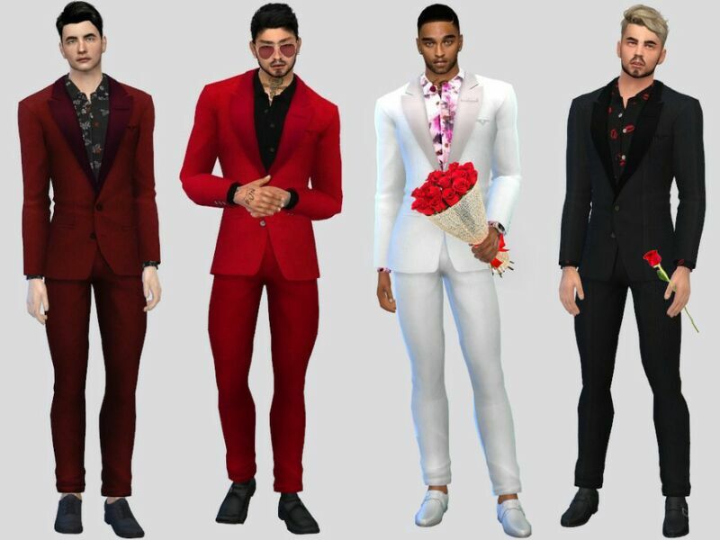 Valentine’S Date Suit By Mclaynesims Sims 4 CC