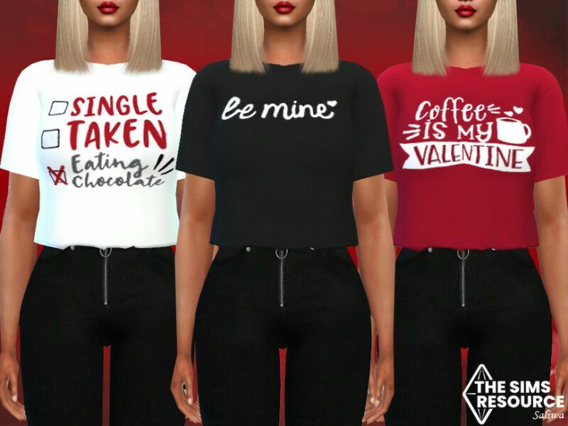 sims 4 cc valentines day printed crop tops by saliwa 2