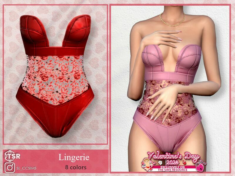 Valentine’S Day_Lingerie Sims 4 CC