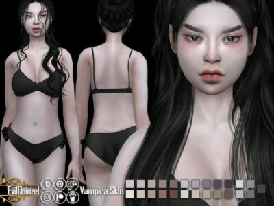 Vampira Skin By Evilquinzel Sims 4 CC