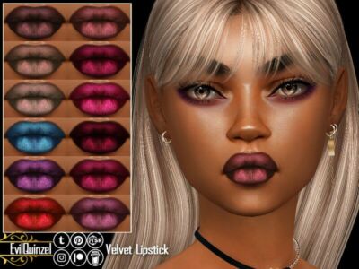 Velvet Lipstick Sims 4 CC