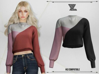 Veronica Wool Sweater Sims 4 CC