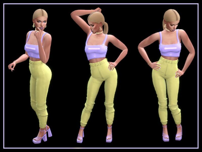 sims 4 cc very glossy sleeveless crop top by nadiafabulousflow 2