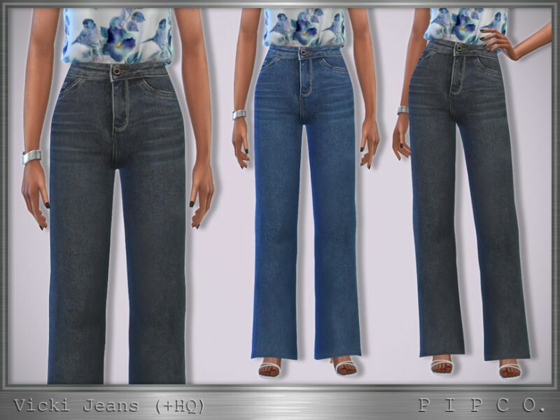 Vicki Jeans (Wide). By Pipco Sims 4 CC