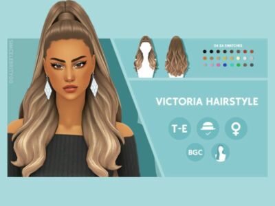 Victoria Hairstyle By Simcelebrity00 Sims 4 CC