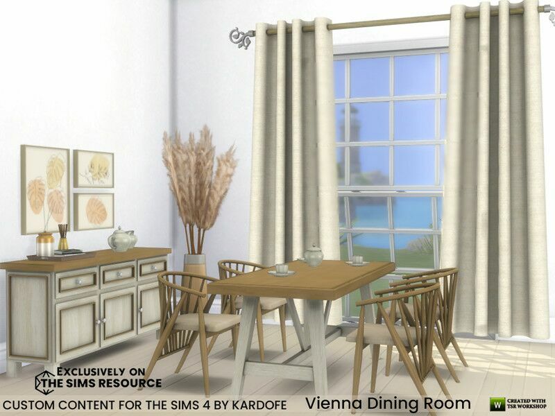 Vienna Dining Room By Kardofe Sims 4 CC