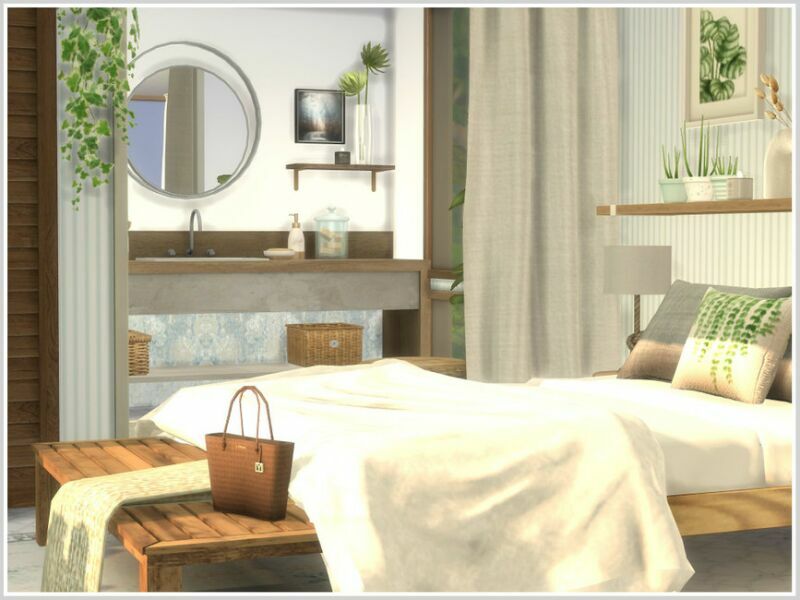 sims 4 cc villa dalt master bedroom by philo 2