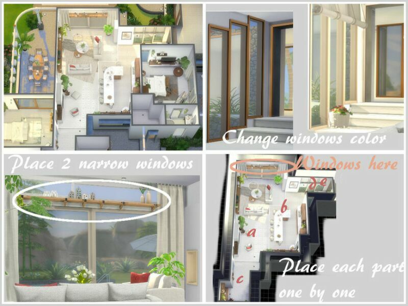 sims 4 cc villa dalt two in one by philo 7