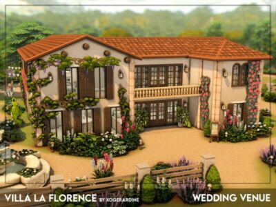 Villa LA Florence – Wedding Venue (NO CC) By Xogerardine Sims 4 CC