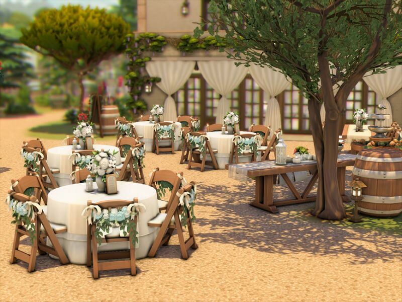 sims 4 cc villa la florence wedding venue no cc by xogerardine 2