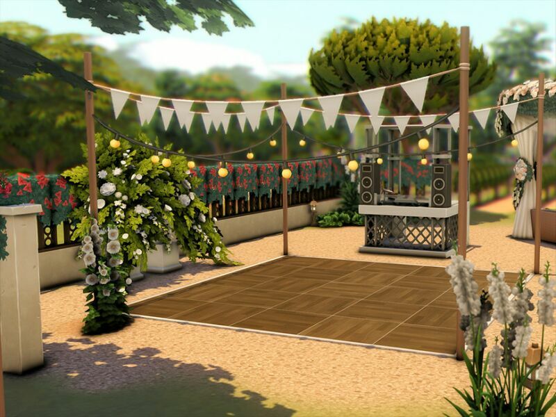 sims 4 cc villa la florence wedding venue no cc by xogerardine 3