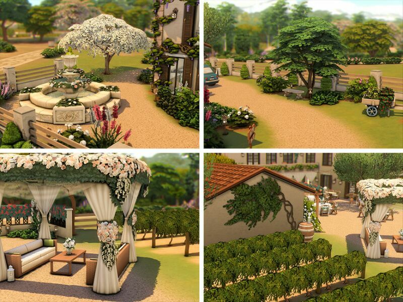 sims 4 cc villa la florence wedding venue no cc by xogerardine 6