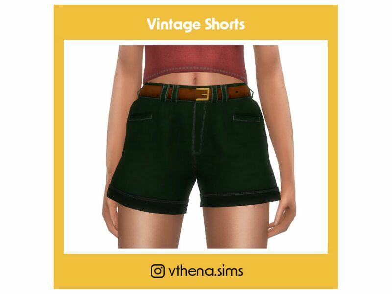 Vthena – Vintage Short By Vthena Sims 4 CC