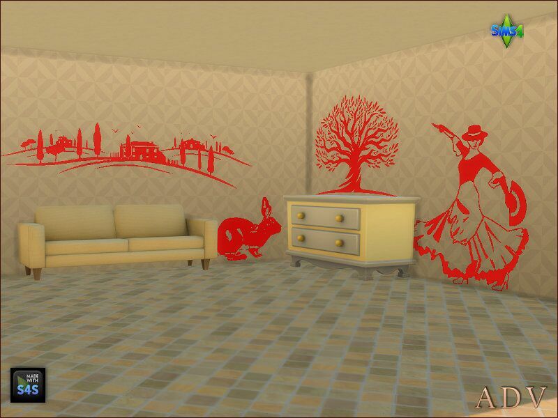 sims 4 cc wall decals 11