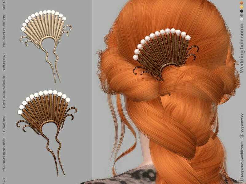 Wedding Hair Comb Sims 4 CC