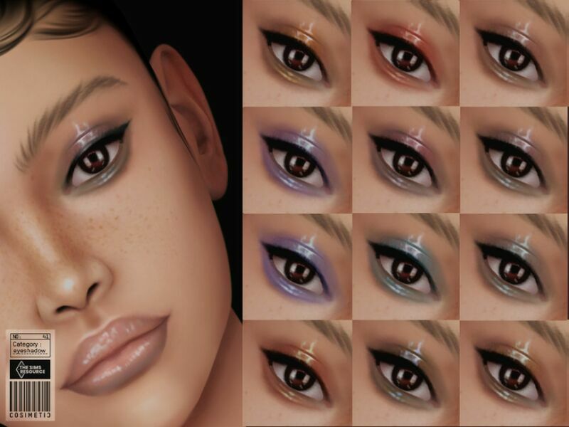 WET Eyeshadow | N41 By Cosimetic Sims 4 CC