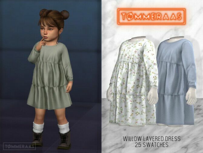 Willow Layered Dress (#26) Sims 4 CC