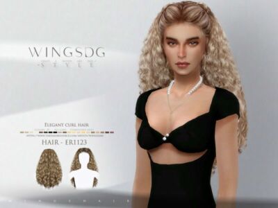 Wings-Er1123-Elegant Curl Hair By Wingssims Sims 4 CC