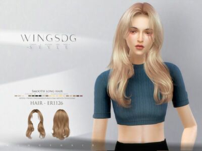 Wings-Er1126-Smooth Long Hair By Wingssims Sims 4 CC