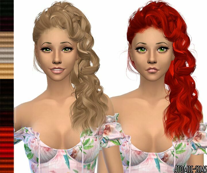 Wingssims EF0108 Hair Retexture (Mesh Needed) By Atomic-Sims Sims 4 CC