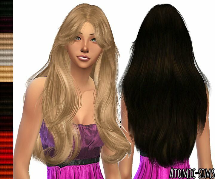 Wingssims ER0106 Just Right Curly Hair Retexture (Mesh Needed) By Atomic-Sims Sims 4 CC