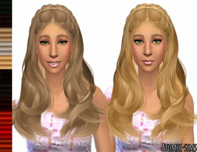 Wingssims ES0608 Hair Retexture By Atomic-Sims Sims 4 CC