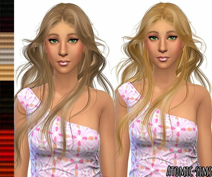 Wingssims ES0726 Hair Retexture / Mesh Needed By Atomic-Sims Sims 4 CC