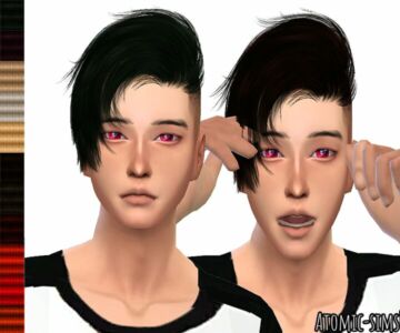 Wingssims TO1208 Unilateral Male Hair Retexture By Atomic-Sims Sims 4 CC