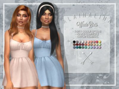 Winnie Dress By Alainalina Sims 4 CC