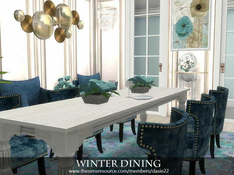 sims 4 cc winter dining by dasie2 4