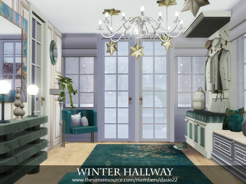 sims 4 cc winter hallway by dasie2 4