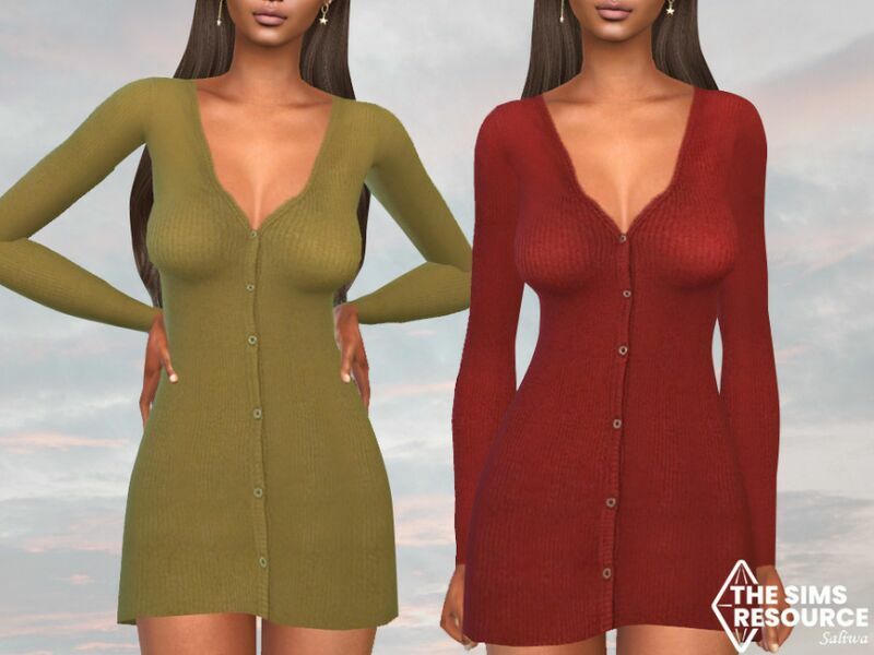 Winter Jumper Dresses By Saliwa Sims 4 CC