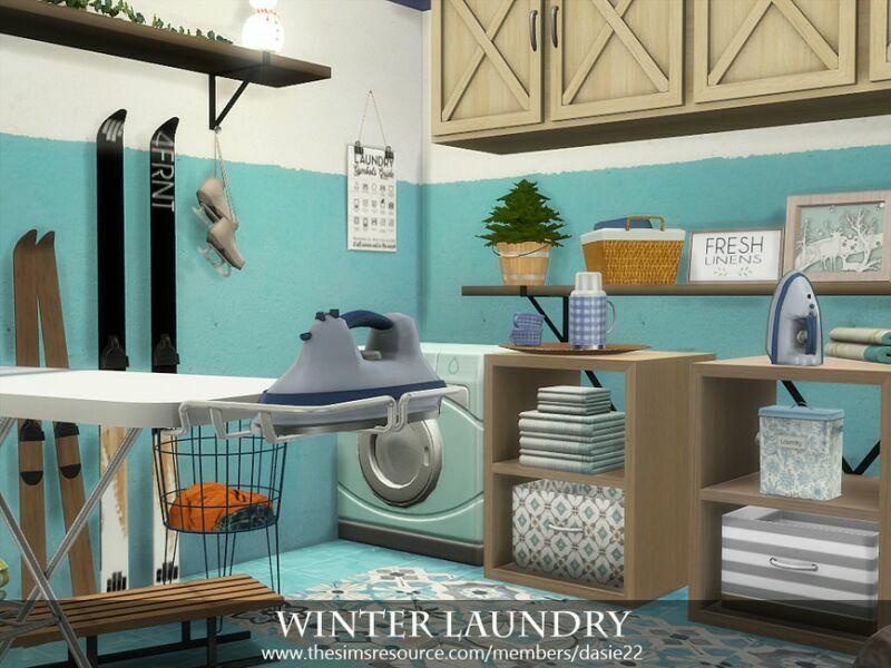 Winter Laundry By Dasie2 Sims 4 CC