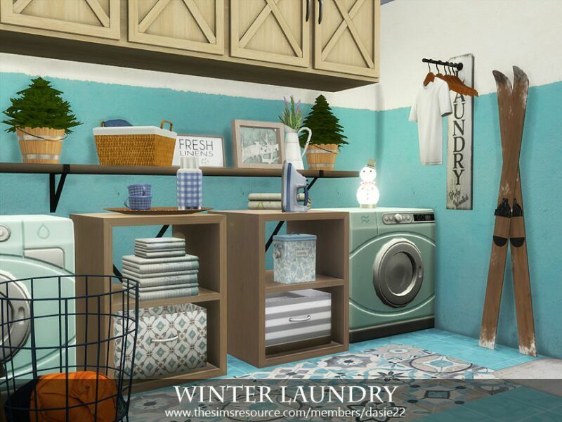 sims 4 cc winter laundry by dasie2 3