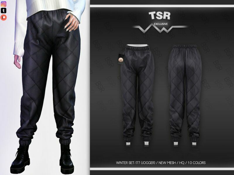 Winter SET-177 (Jogger) BD606 By Busra-Tr Sims 4 CC