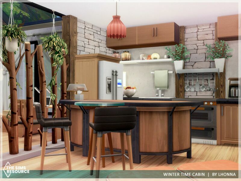 sims 4 cc winter time cabin no cc by lhonna 4