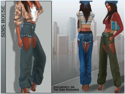 Women’S Pants With Slits Sims 4 CC