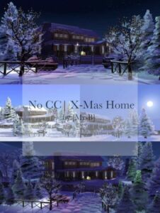 X-Mas Home |CC Free By Mrsbarbiex3 Sims 4 CC