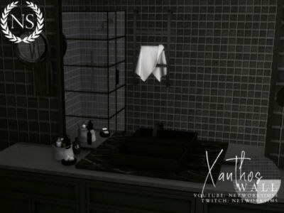 Xanthos Tile Wall By Networksims Sims 4 CC