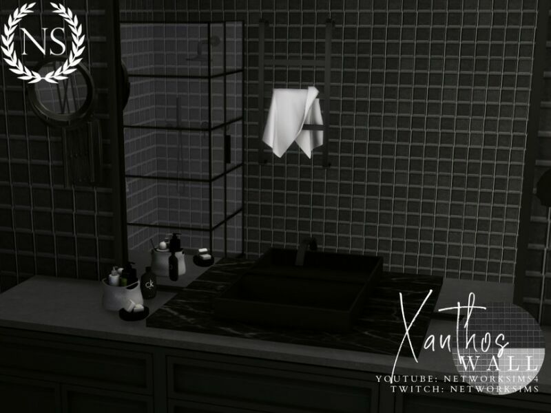 Xanthos Tile Wall By Networksims Sims 4 CC