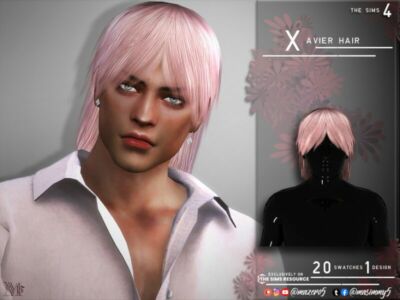 Xavier Hair By Mazero5 Sims 4 CC